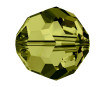 Crystal bead Swarovski round 5000 6mm 7pcs 228 olive