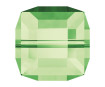 Crystal bead Swarovski cube 5601 6mm 2pcs 214 peridot