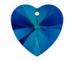 Pendant Swarovski heart 6228 10.3x10mm 5pcs 001BBL crystal bermuda blue