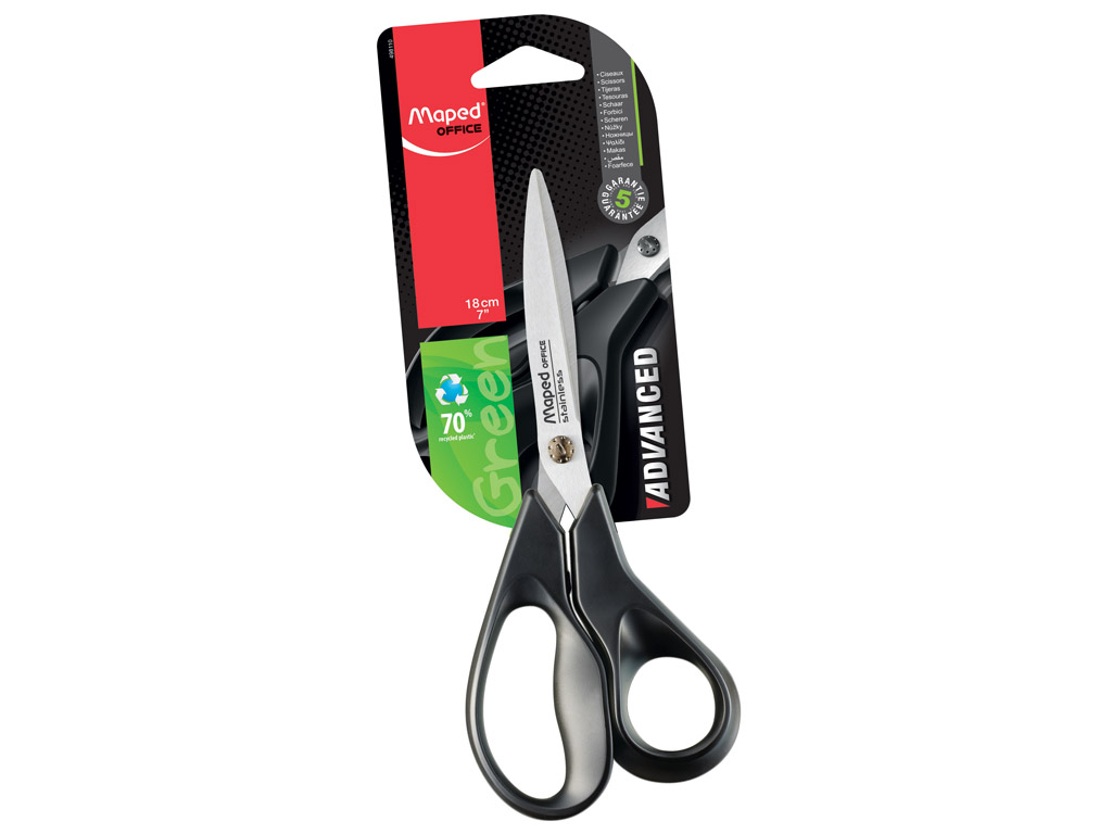 Käärid Maped Advanced Green 18cm blistril