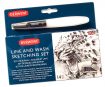 Sketching set Derwent Line and Wash 14pcs metal box