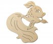 Wooden figure hangable goldfish 80x80mm