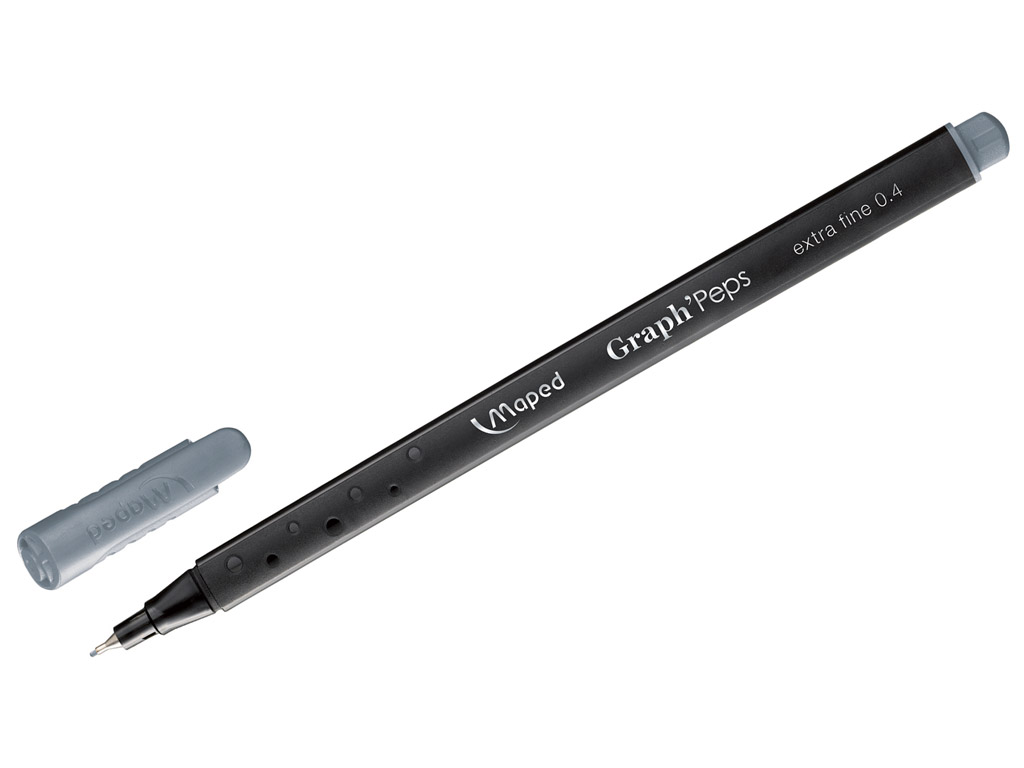 Fine felt tip pen GraphPeps 0.4 gentle grey