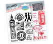Silicon stamp set Aladine Stampo Clear 15pcs London blister