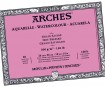Watercolour pad Arches 300g 26x36cm 20 sheets glued sides hot pressed
