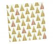 Napkins 33x33cm 20pcs 3-ply Pointed Trees Gold