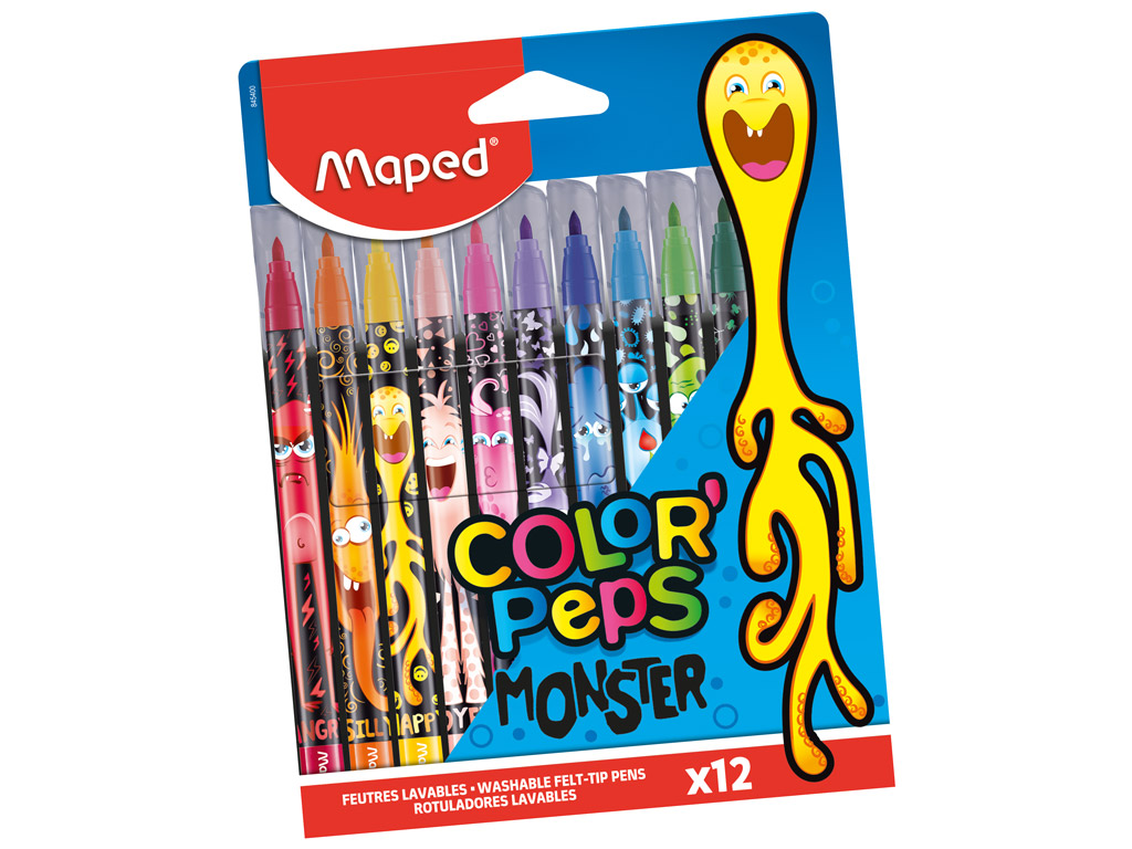 Felt pen ColorPeps Monster 12pcs