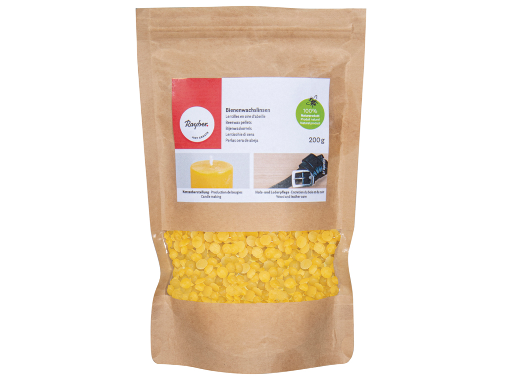 Beeswax pellets Rayher 200g yellow