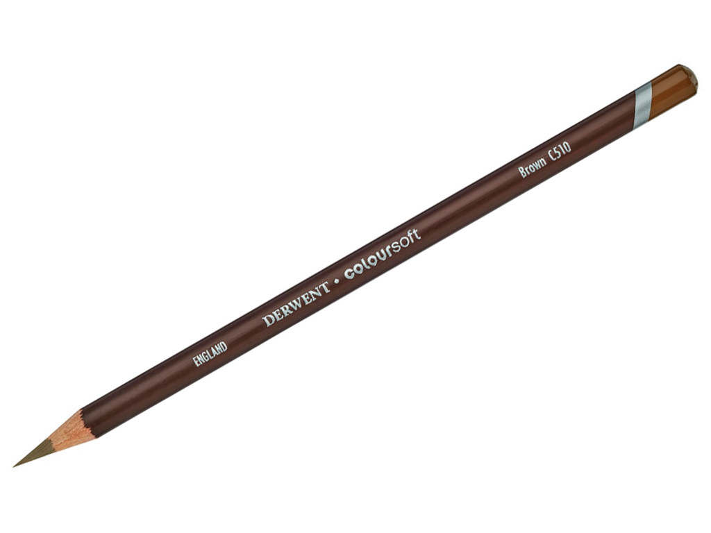 Colour pencil Derwent Coloursoft C510 brown