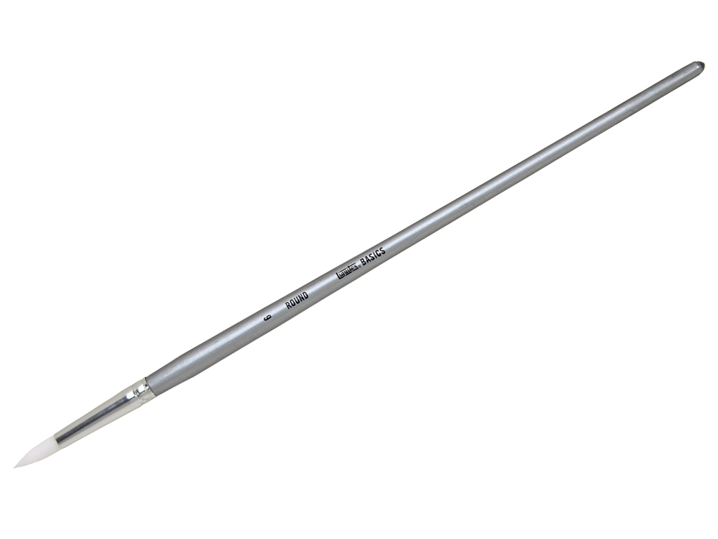 Brush Liquitex Basics synthetic round 06 long handle