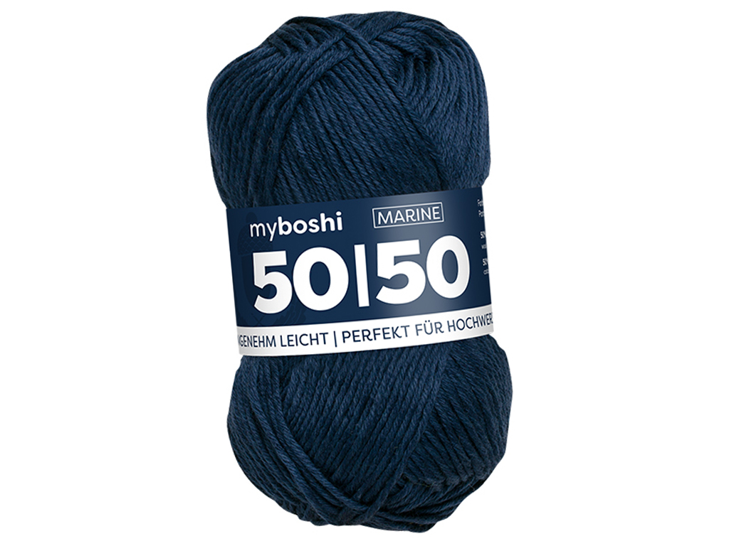 Yarn Myboshi 50/50 50% cotton/50% merino 50g/110m ultramarine
