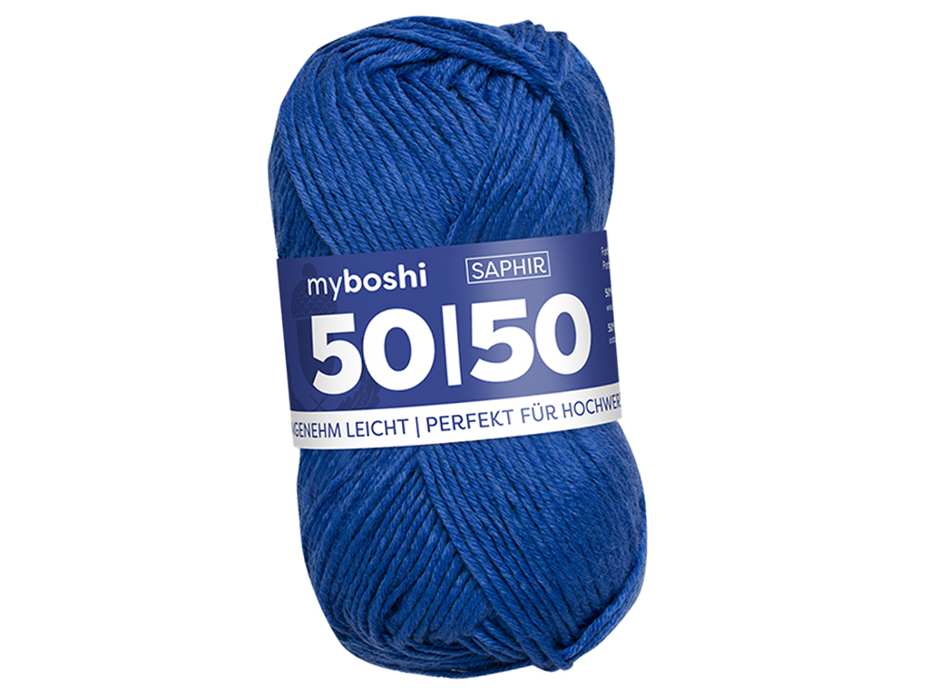 Yarn Myboshi 50/50 50% cotton/50% merino 50g/110m sapphire