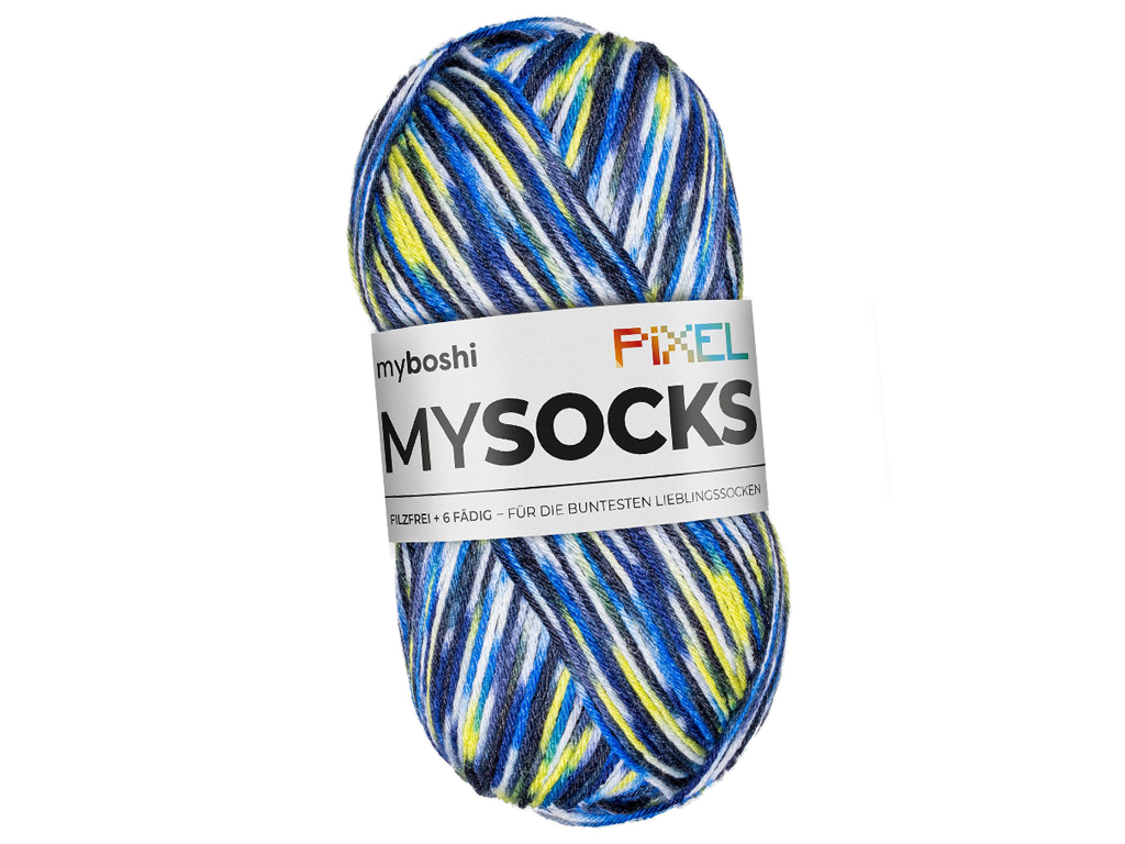 Yarn Myboshi Mysocks Pixel 75% wool/25% polyamide 150g/390m otis