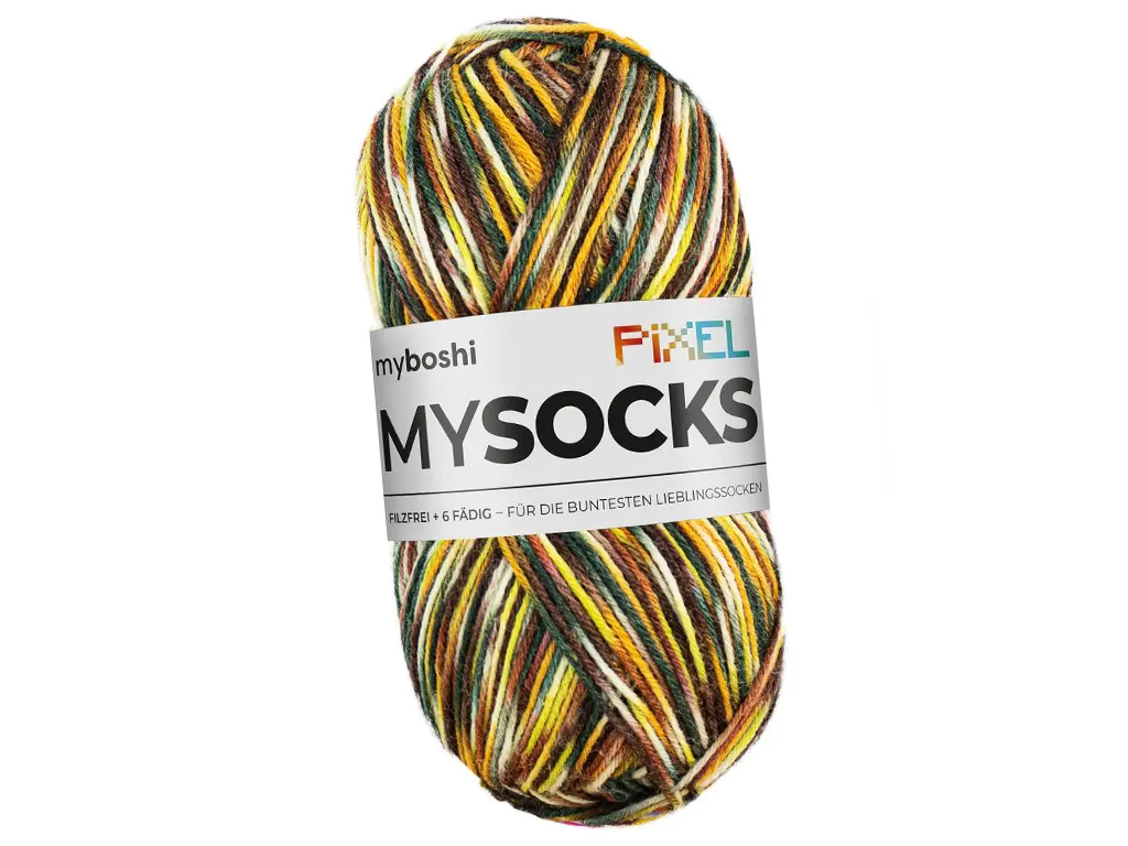 Yarn Myboshi Mysocks Pixel 75% wool/25% polyamide 150g/390m genke