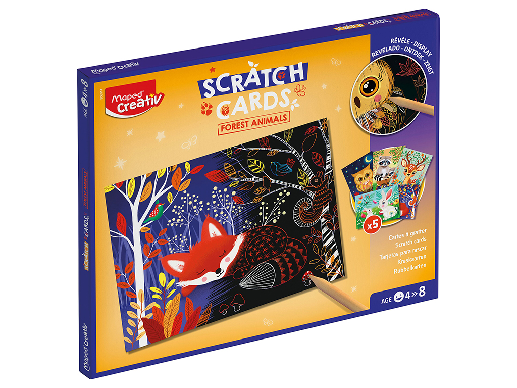 Scraperfoil Maped Creativ forest animals