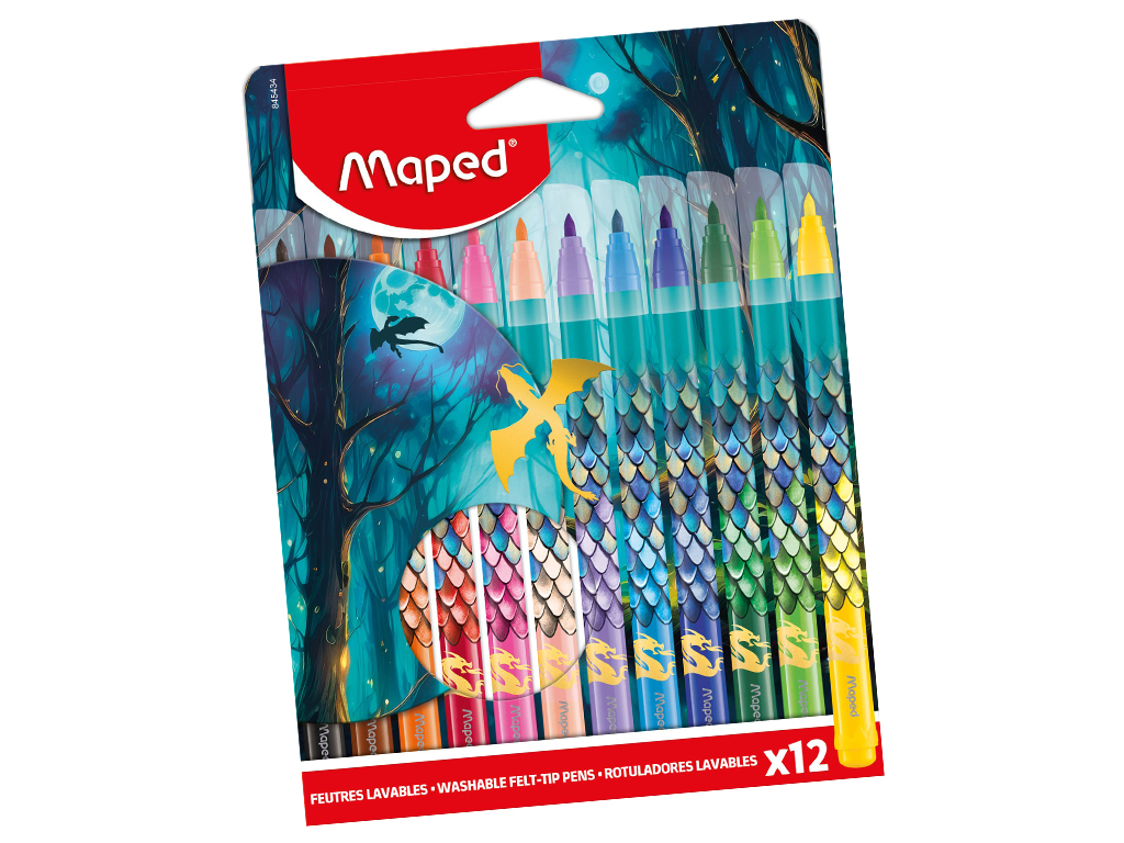 Flomasteri Maped Dragon 12gab.