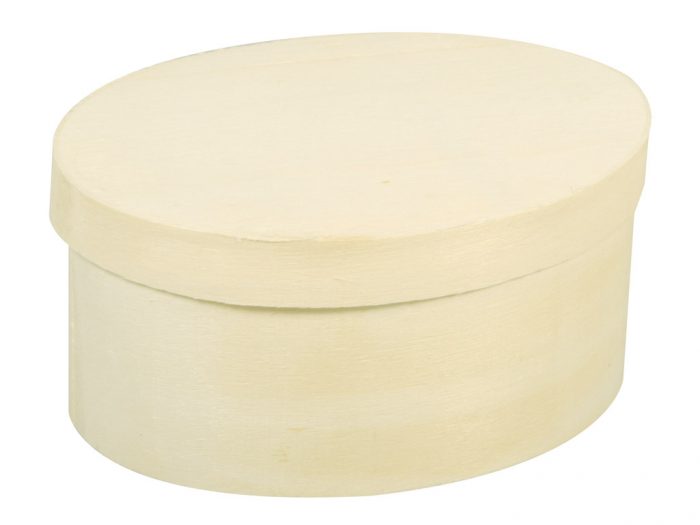 Wooden chip box Rayher oval
