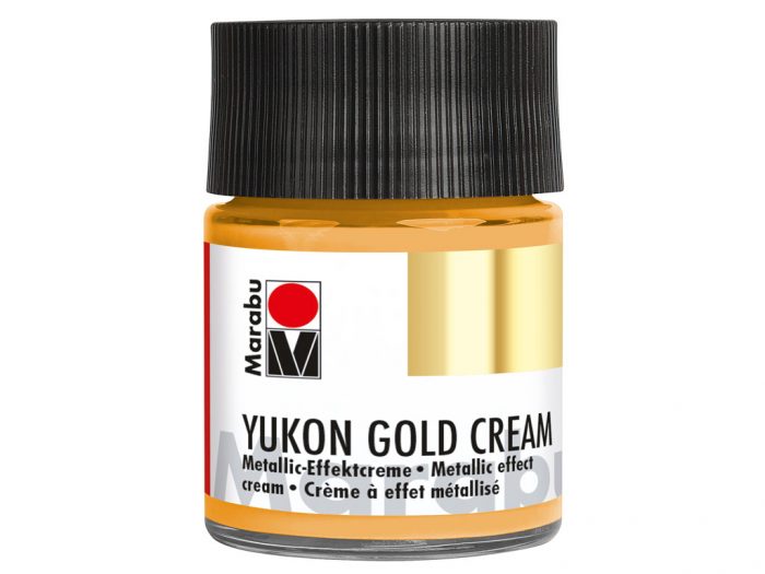 Metallic effect cream Marabu Yukon Gold Cream 50ml - 1/2