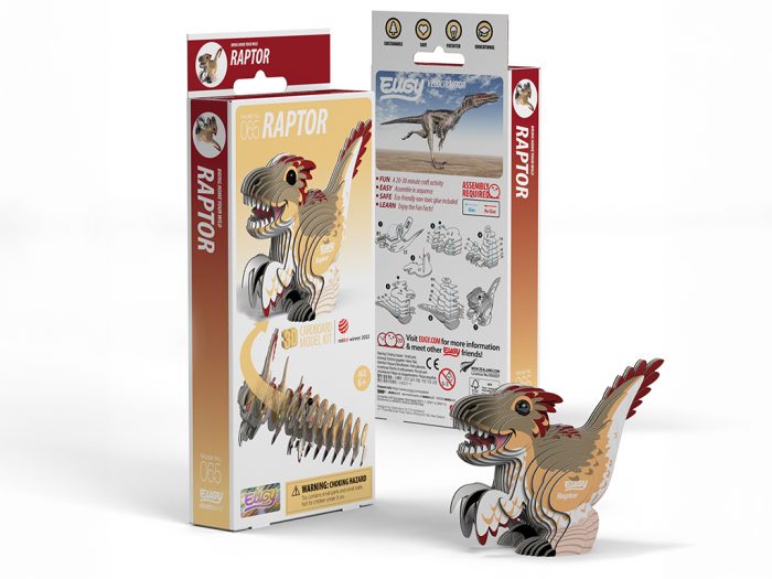 3D mudel Eugy velociraptor - 1/6