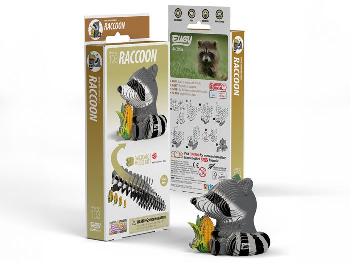 3D puzzle Eugy raccoon - 1/6