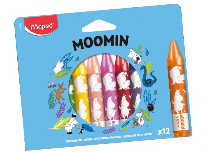 Wax crayons Maped Moomin Jumbo - 1/2