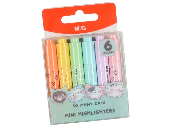 Highlighter M&G mini So Many Cats Pastel - 1/2
