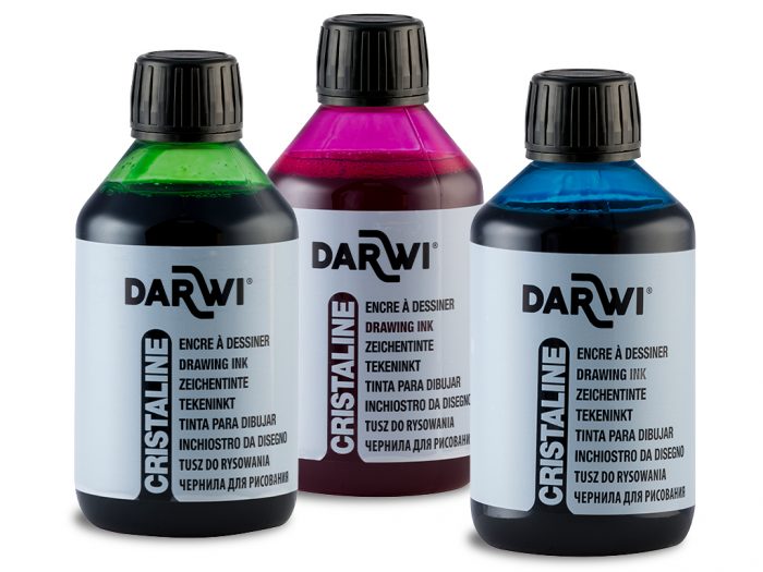 Drawing ink Darwi Cristaline 250ml - 1/4