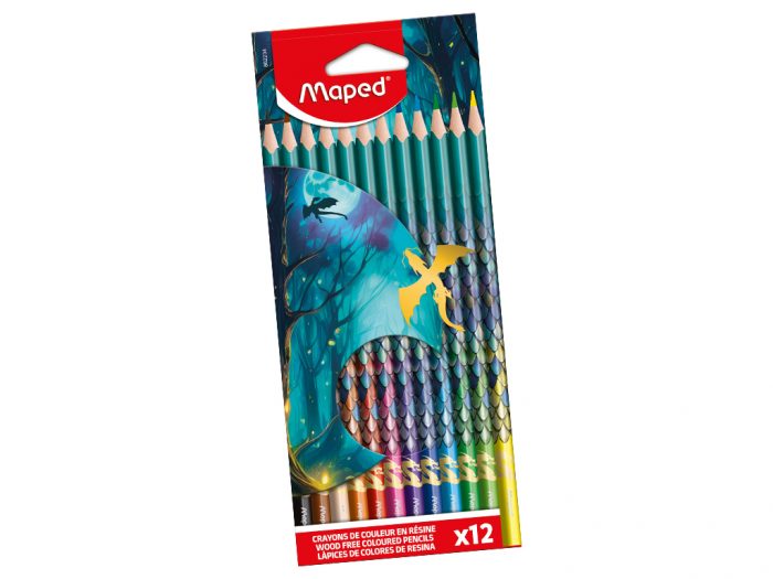 Krāsainais zīmulis nesatur koku Maped Dragon - 1/2