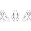 Pakabukas Swarovski trikampis 6628 16mm - 2/2